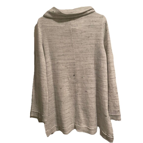 Maeve Anthropologie Risa Hacci Cowl Neck Tunic Sweater Size M Heathered Gray - Picture 5 of 5